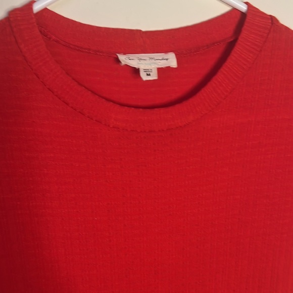 See You Monday Women Dress | Red Tiered Casual Dress | Medium - Picture 4 of 5